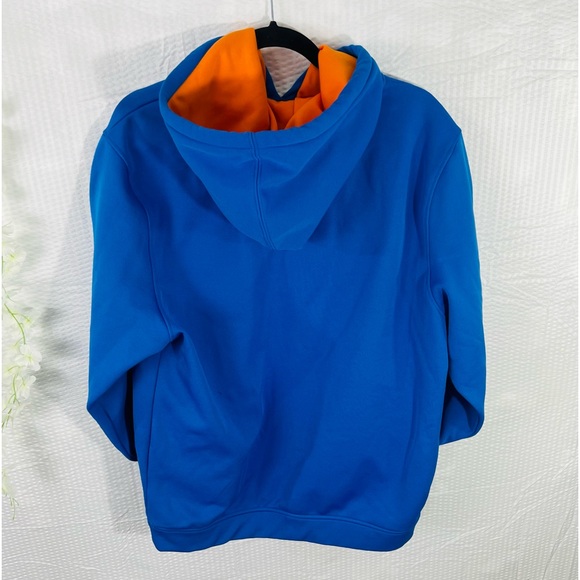 Flow Society Hoodie Authentic Lacrosse Gear Sweatshirt-medium blue and orange - Picture 8 of 12